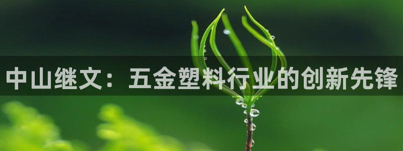 太陽(yáng)集團(tuán)市值：中山繼文：五金塑料行業(yè)的創(chuàng)新先鋒